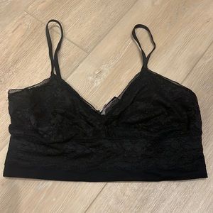 Black Lace Bralette - like new M